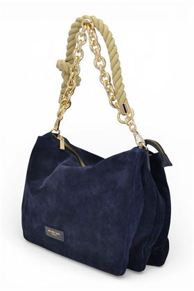 Borsa My Best Bag in camoscio colore blu notte. MY BEST BAG | 2028-BLU